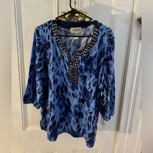 Women’s Plus Cathy Daniels sparkly top 2xl